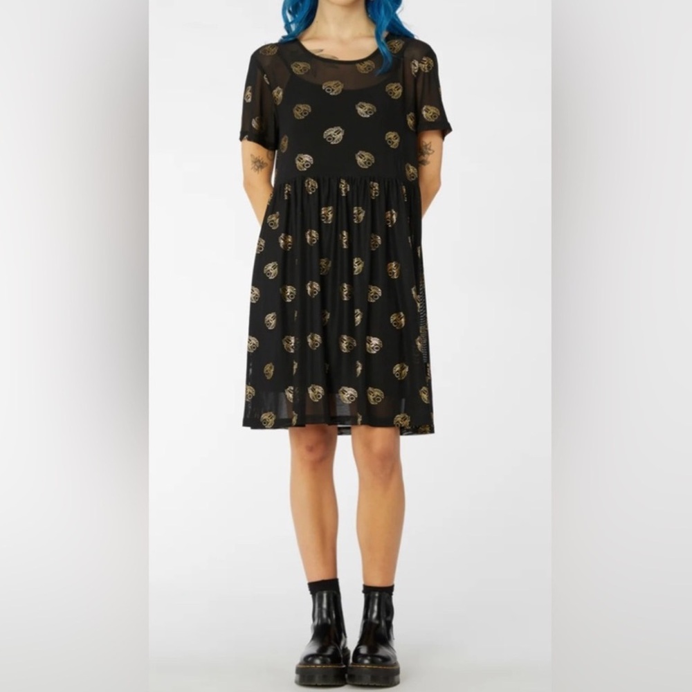 NWT Modcloth x Black Friday Seal of Approval Bug Print Dress